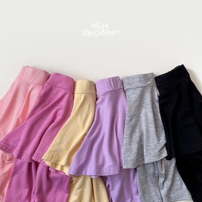 030918素面七分褲裙(六色)3