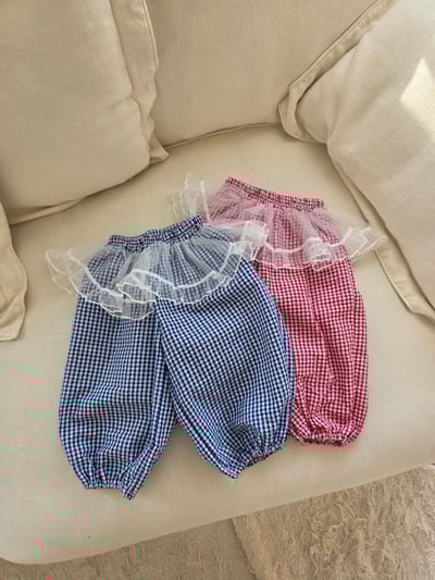 032621造型格子束口褲(兩色)1