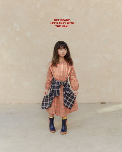 30022格子連身裙B4