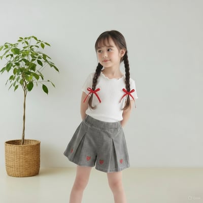 042335草莓褲裙(三色)3