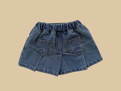 041013牛仔褲裙(兩色)3