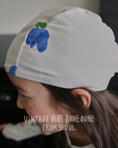 041763小童花泳帽(兩色)2