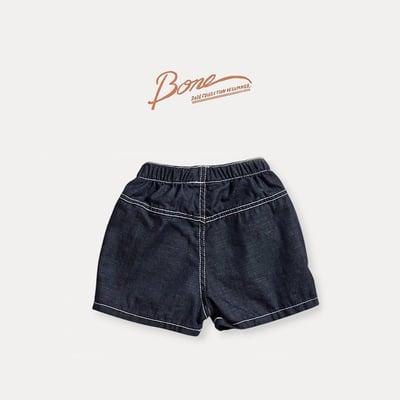 041738線條黑藍牛仔短褲2