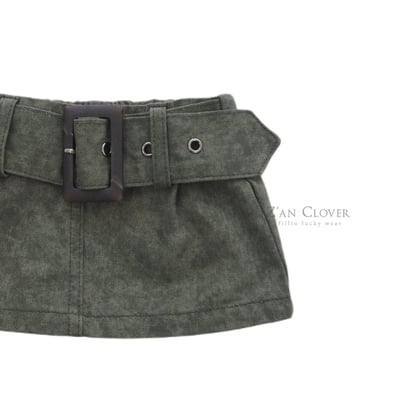 032502綠個性短裙5