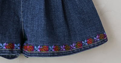 032324小花牛仔短褲(兩色)4