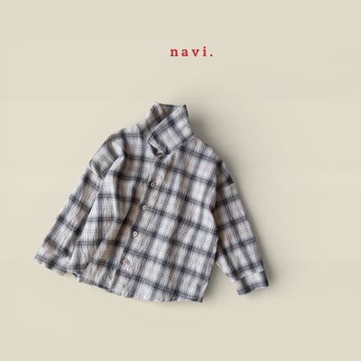 30027翻領格子上衣(兩色)8