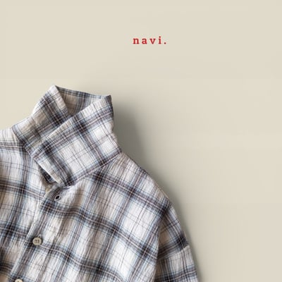 30027翻領格子上衣(兩色)9