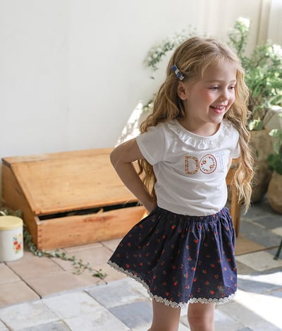 032335荷葉領圖樣上衣(四色)18