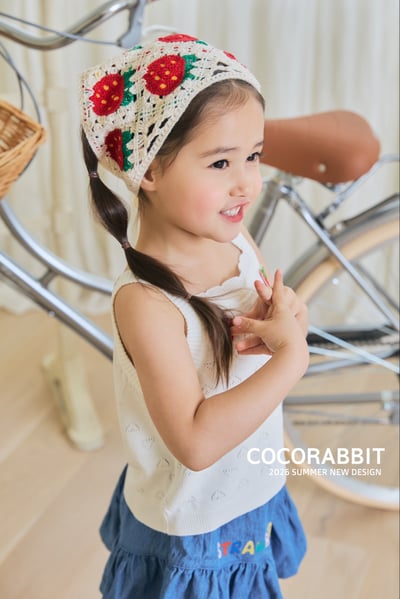 041317櫻桃草莓頭巾(兩色)9
