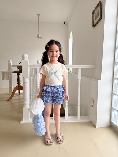 042142格子蛋糕褲裙(兩色)3