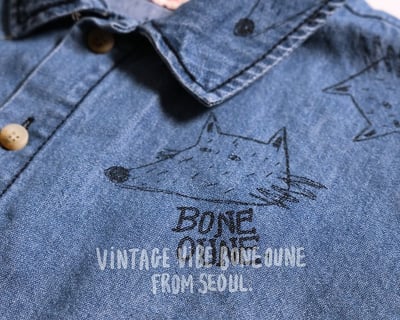 041753翻領狐狸牛仔上衣3