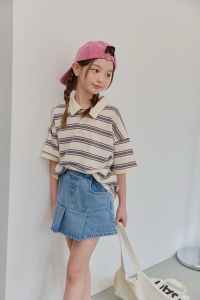 041033翻領條紋上衣(兩色)9