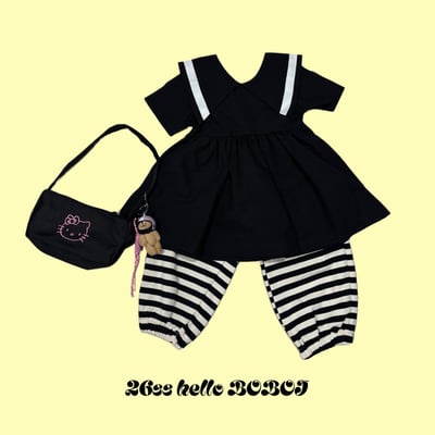 53009條紋束口褲(兩色)3