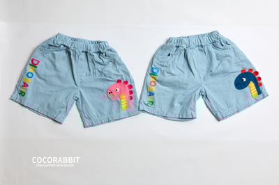 041386英文恐龍短褲(兩色)1