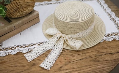 032346花樣綁帶帽(兩色)3