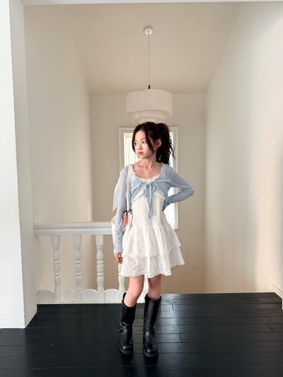 042167花邊連身裙(兩色)8