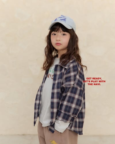 30027翻領格子上衣(兩色)7