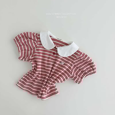 040119翻領條紋上衣(兩色)4