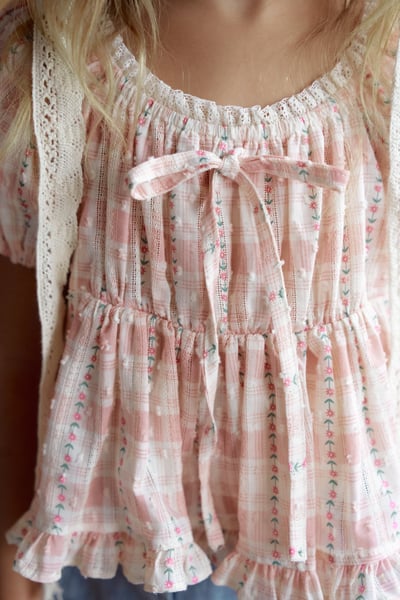 032708格子造型上衣(兩色)8