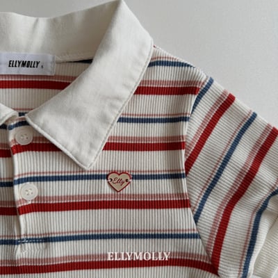 040778翻領條紋連身裙(兩色)5