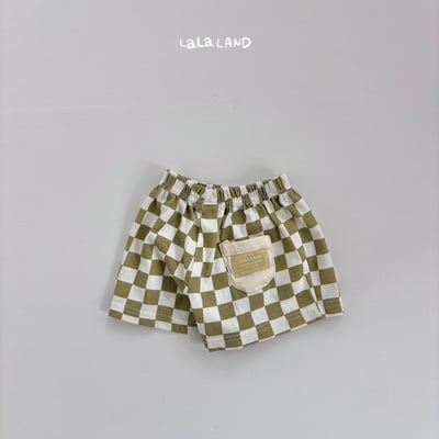 041577幼童格子短褲(三色)4