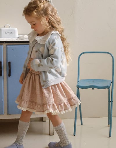 15511花邊格子裙(兩色)8