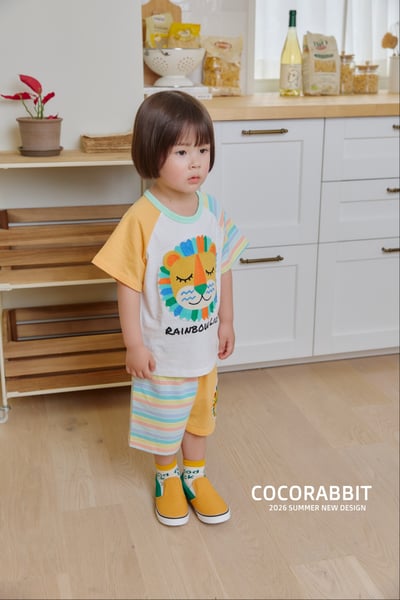 041302獅子條紋袖短褲(兩色)9