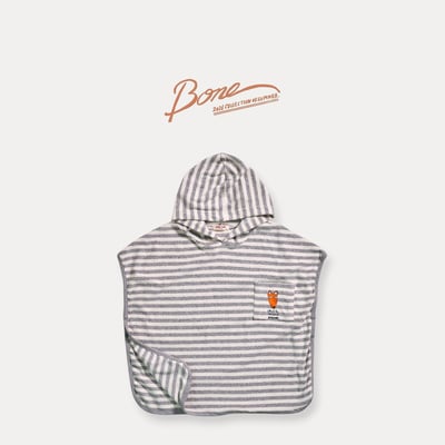 041758狐狸連帽條紋浴袍(兩色)2