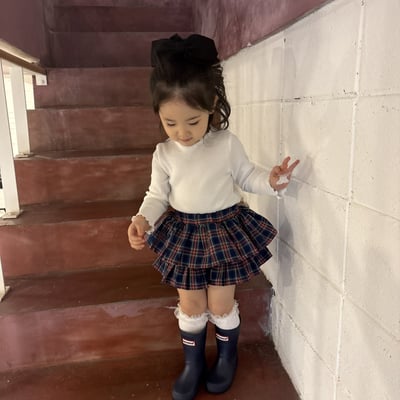 11216格子蛋糕褲裙(兩色)6