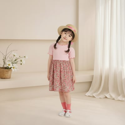 042336花連身裙(兩色)8