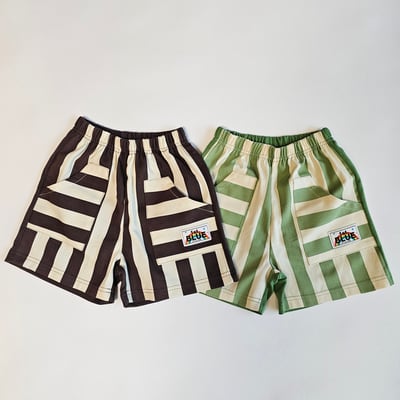 031732直紋條紋短褲(兩色)1