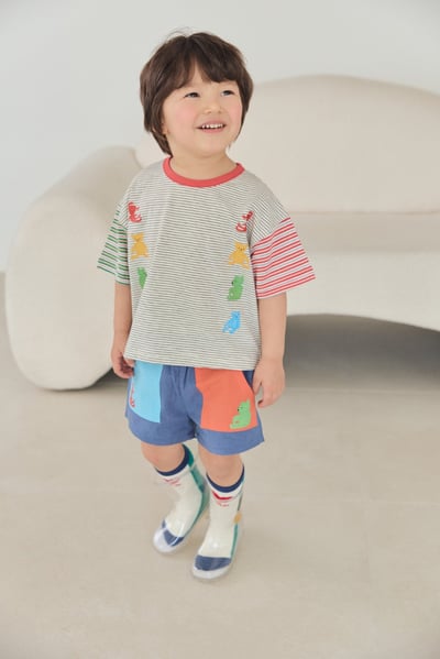 040807動物汽車條紋上衣(兩色)6