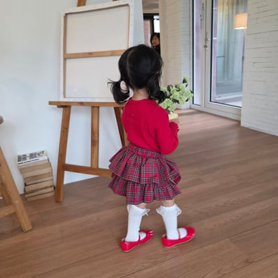 11216格子蛋糕褲裙(兩色)5