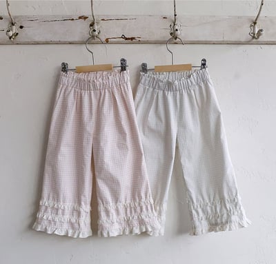 032339格子花邊褲(兩色)1