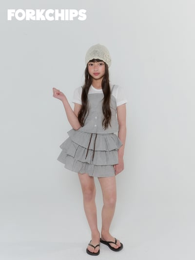 042035格子蛋糕褲裙(兩色)12