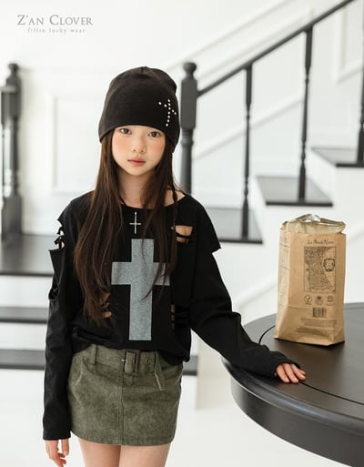 032527割破十字架上衣(兩色)8