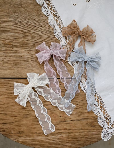 032349浪漫蝴蝶結髮夾(四色)1