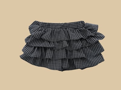 041022格子蛋糕褲裙(兩色)2