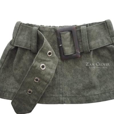 032502綠個性短裙2