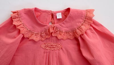 15508翻領花邊領上衣(兩色)5