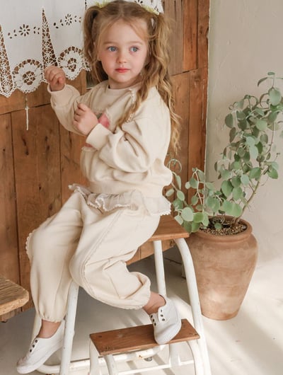 15519花邊束口褲(兩色)7