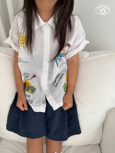 041651翻領塗鴉上衣8