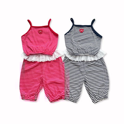 041428條紋背心套裝(兩色)2