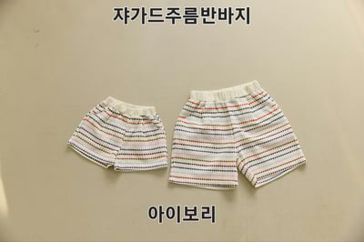 042338親子條紋短褲1