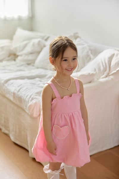 042240粉紅愛心背心裙6