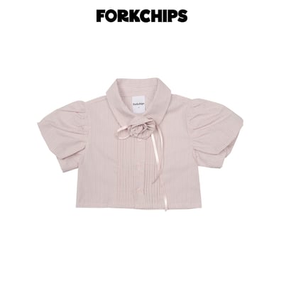 042008翻領泡泡袖上衣(兩色)3