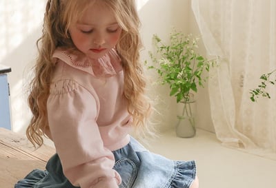 15503雕花領上衣(兩色)7