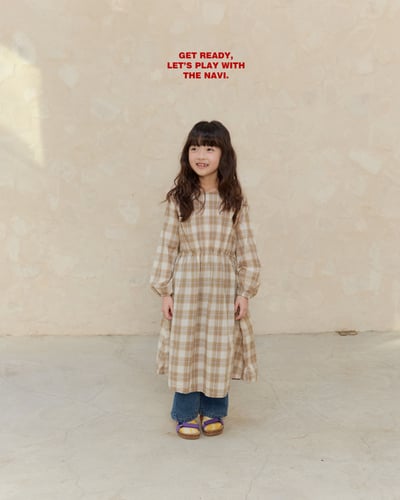 30021格子連身裙A4