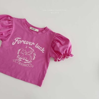 040132泡泡袖圖樣上衣(兩色)3