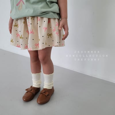 042435蝴蝶結褲裙(兩色)3